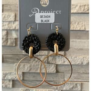 2/$24! Earrings Gold and Black